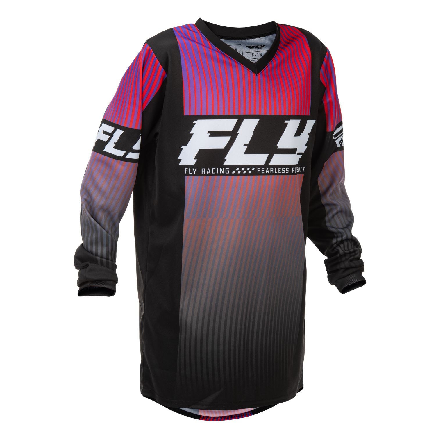 Fly Racing 2026 Motocross Jersey F-16 Youth Black Red Purple